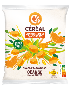 Orange Snoepjes met Stevia