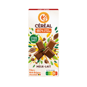 Melkchocoladetablet met Stevia