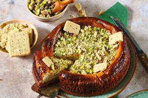 Gâteau au fromage à la pistache