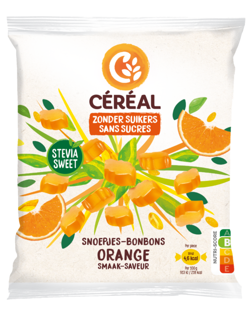 Orange Snoepjes met Stevia